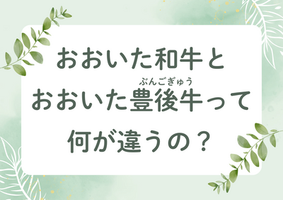 おおいた豊後牛とおおいた和牛の違い
