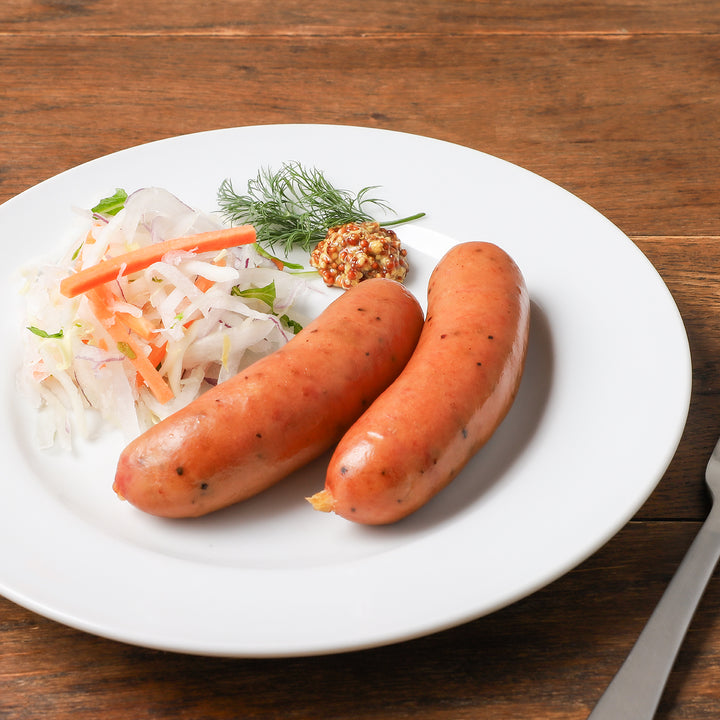 （オリジナル360g）2袋★【フォロー割・リピート割特価】 粗びきフランクフルト – 清田本店